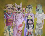 Juliane Hundertmark: "Some like it hot", 2025, Öl/Leinwand, 200 x 250 cm