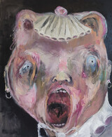 Juliane Hundertmark: "Das Mädchen mit dem Perlenohrring", Öl/Leinwand, 2025, 50 x 60 cm