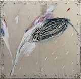 04. Schauehen kühle Winde, Mischtechnik auf Baschè, 160 x 160 cm