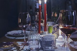 Frank Bauer, Stilleben mit roten Kerzen, Öl auf Leinwand, 2026, 100 x 150 cm, Courtesy Galerie Voss, Düsseldorf