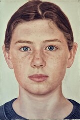 Till Freiwald, Marlene, Aquarell auf Papier, 2025, 102 x 73 cm, Courtesy Galerie Voss, Düsseldorf