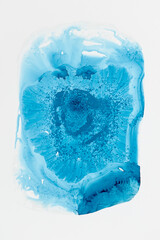 MICHELLE CONCEPCIÓN, 2022 - turquoise 19 - acrylic ink on paper - 100 x 70 cm