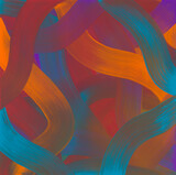 RUPERT EDER - fearless light, 2021 - 110 x110 cm - Ölauf Baumwolle