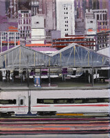 Heinrich Mauersberger, Einfahrt, 2025, 30x24 cm