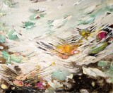 1 Ausgeflogen13 2025 100x120cm AcrylKreideStifte Lwd 3