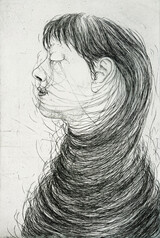 Annegret Soltau, 1. Zustandsdruck, „Selbst“, 1974, 2/6, Radierung, Handabzug der Künstlerin, 52,5 x 39 cm, 1.800 €