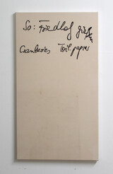 Thomas Judisch, „Friedhof“, 2025, Lichtechte Tinte auf Leinwand, 90 x 50 cm, Unikat, 3.360 €