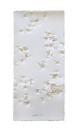 Thomas Röthel, Ohne Titel III, 2025, Prägung, 78 x 36 cm