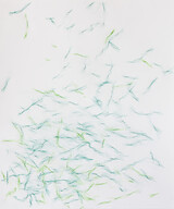 Michael Cleff, Klischee 41, 2025, Grafit und Farbstift auf Papier, 60 x 50 cm