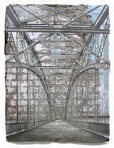 Thomas Baumgärtel, Alte Harburger Brücke, 2017, Acryl und Spraylack auf Plakatwand, 166 x 122 cm, WVZ 1975