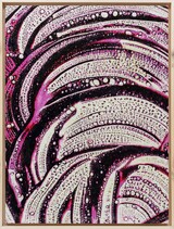 Gewischt, 2025, 80x60cm, Malerei Reliefdruck auf Holz