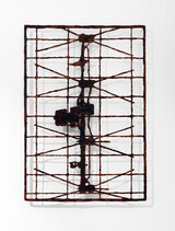 Antenne 3 2025 Kohle Öl Papier gerisse 93x65x5 cm Kopie Kopie (2)