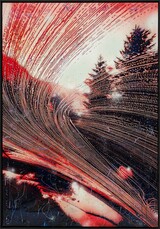 Schwarm, 2025, 200x140cm, Malerei Reliefruck auf LW