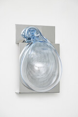 Gabriele Beveridge Old Joy Hand blown glass, chromed steel 41 x 26 x 16cm 2026 side