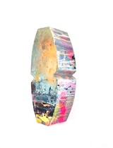 o.T., 2018/2019 - 2022, Öl auf Karton, 35 x 15 x 9 cm