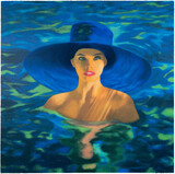 James Francis Gill Woman in Water, Calm Majesty Galerie Jeanne Munich