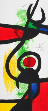 1973, Radierung, Aquatinta und Carborundum auf Arches, 138 x 60 cm, Auflage 50, nummeriert und signiert, Dupin 575