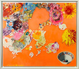 Cora Korte, For good times..., Hinterglas- und Aufglasmalerei, Acrylglas, 97 x 110 cm